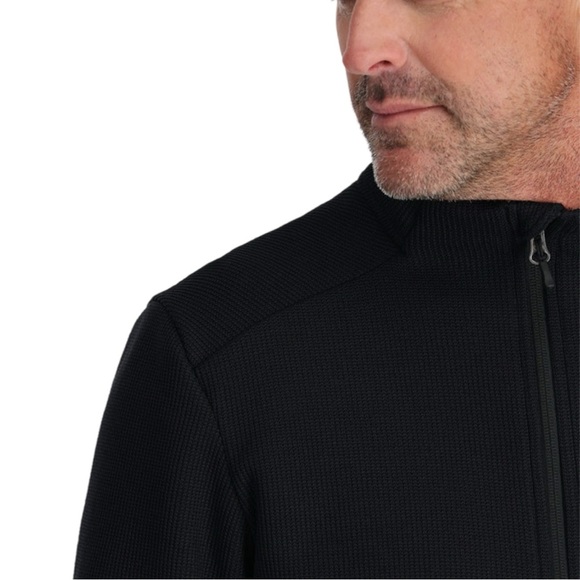 SPYDER Bandit Half Zip Fleece Sweater Jacket Black Pullover Outdoor Activewear - Picture 6 of 13